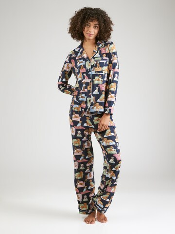 Pigiama di Chelsea Peers in blu: frontale