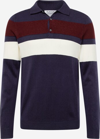 BURTON MENSWEAR LONDON Trui in Blauw: voorkant