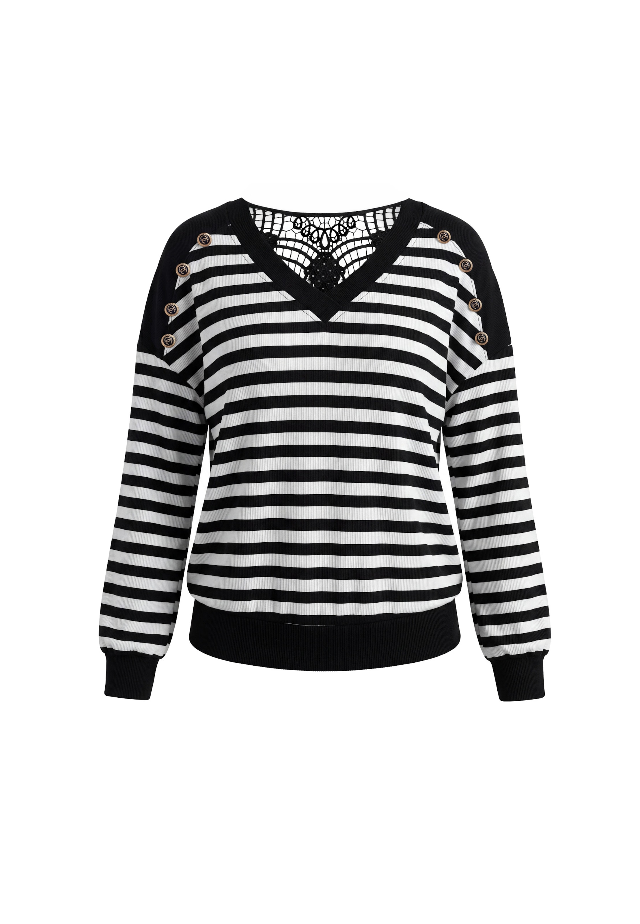 faina - Camiseta en negro: frente