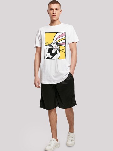 T-Shirt 'Looney Tunes Bugs Bunny Laughing' F4NT4STIC en blanc