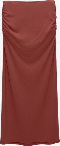 Pull&Bear Skirt in Red: front