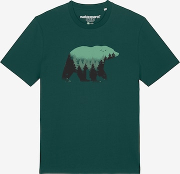 Watapparel Shirt ' Waldbär ' in Grün: Vorderseite