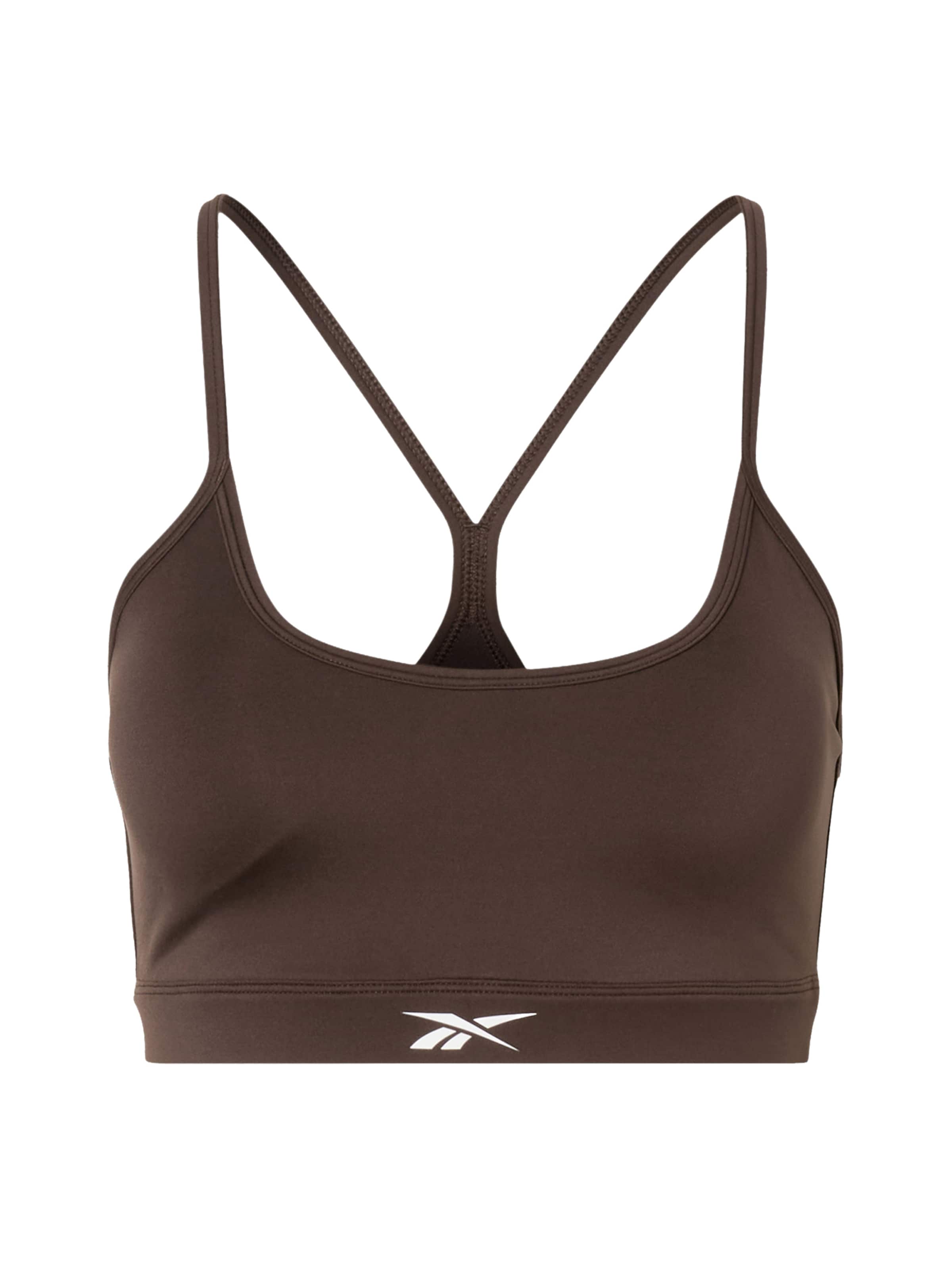 Reebok Bustier Sport-BH 'KENDAL' in Braun: Vorderseite