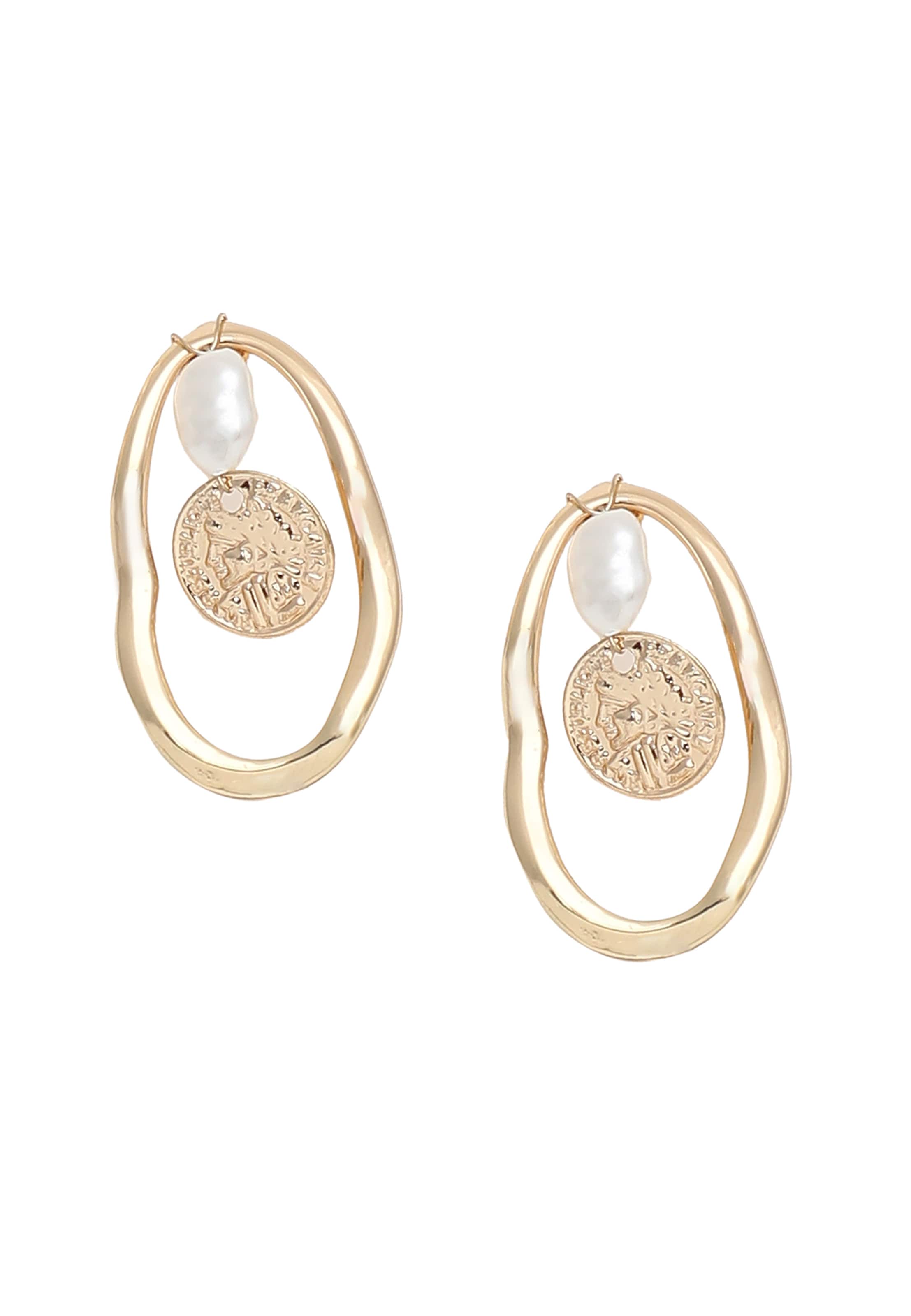 Boucles d'oreilles 'Hayden' SOHI en or : devant