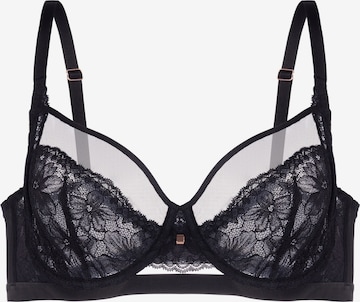 Sutien de la Dorina pe negru: față