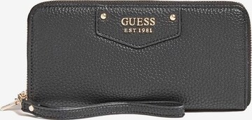 Porte-monnaies 'Brenton' GUESS en noir : devant