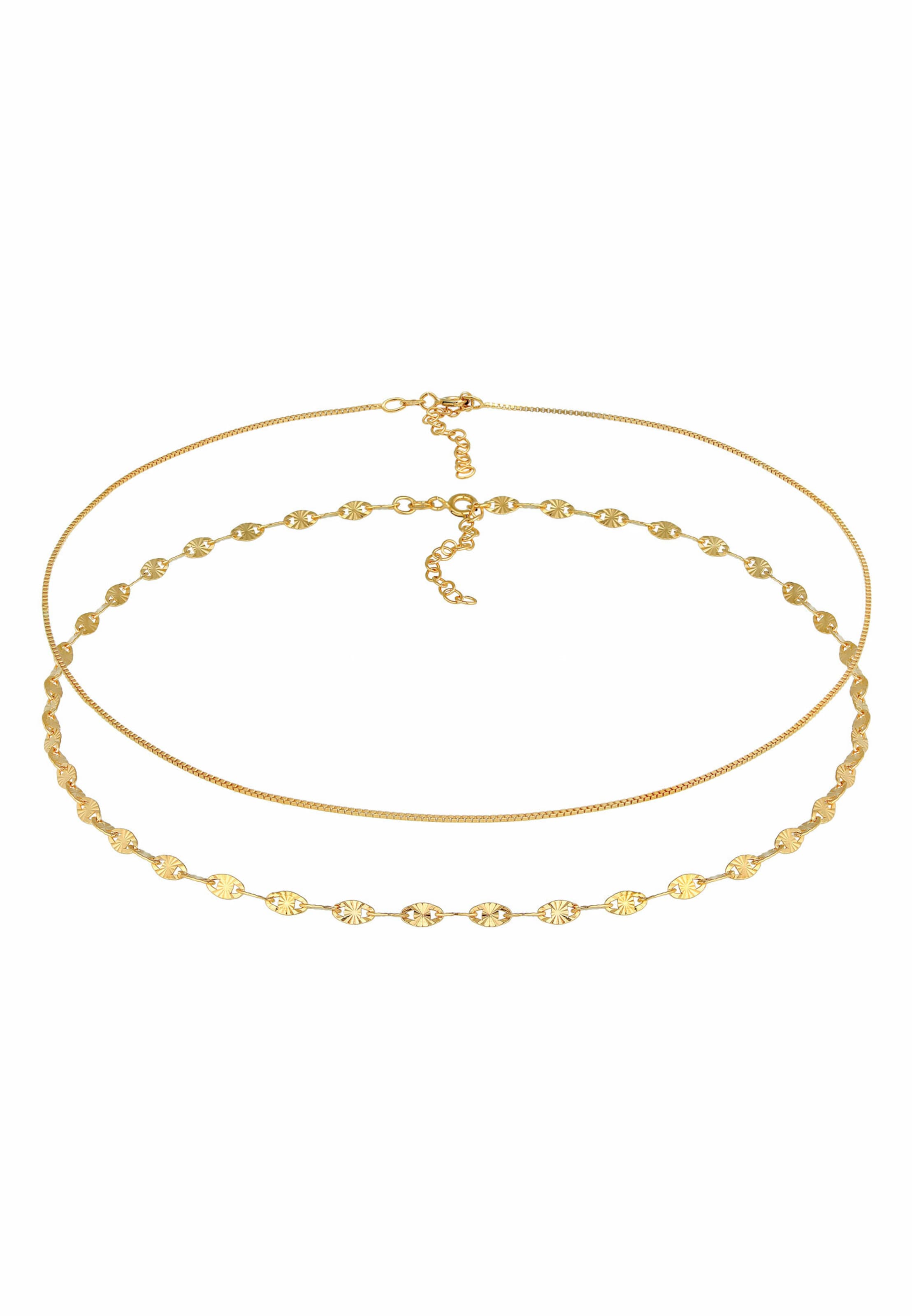 ELLI Kett 'Valentino', värv Kuld: eest vaates