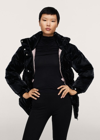 MANGO Between-Season Jacket in Black: front