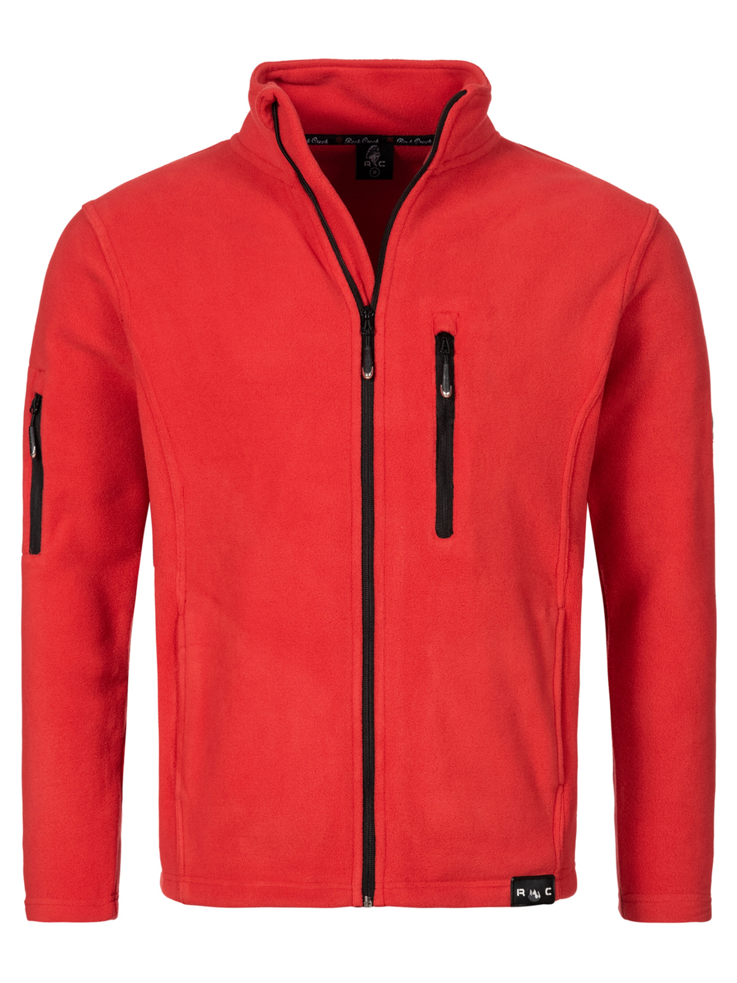Rock Creek Fleecejacke in Rot: Vorderseite