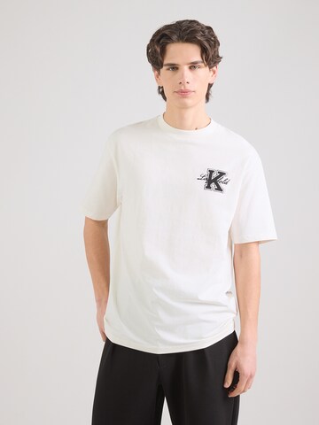 T-Shirt Karl Lagerfeld en blanc : devant