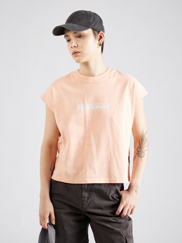 NAPAPIJRI Shirt in Roze: voorkant