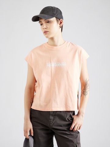NAPAPIJRI T-shirt i rosa: framsida