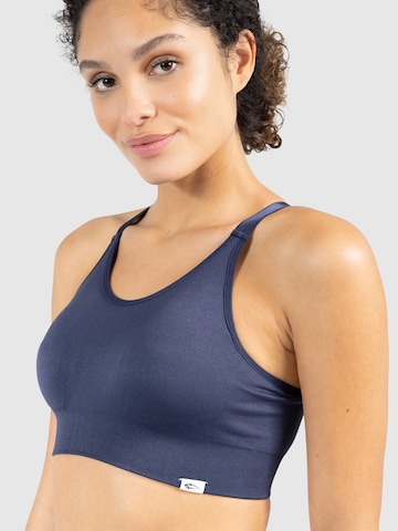 Smilodox Bralette Sports Bra 'Amber' in Blue