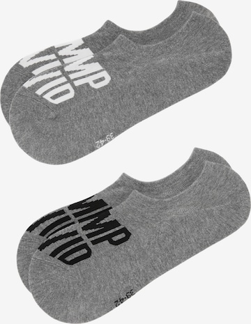 CAMP DAVID Ankle Socks in Grey: front