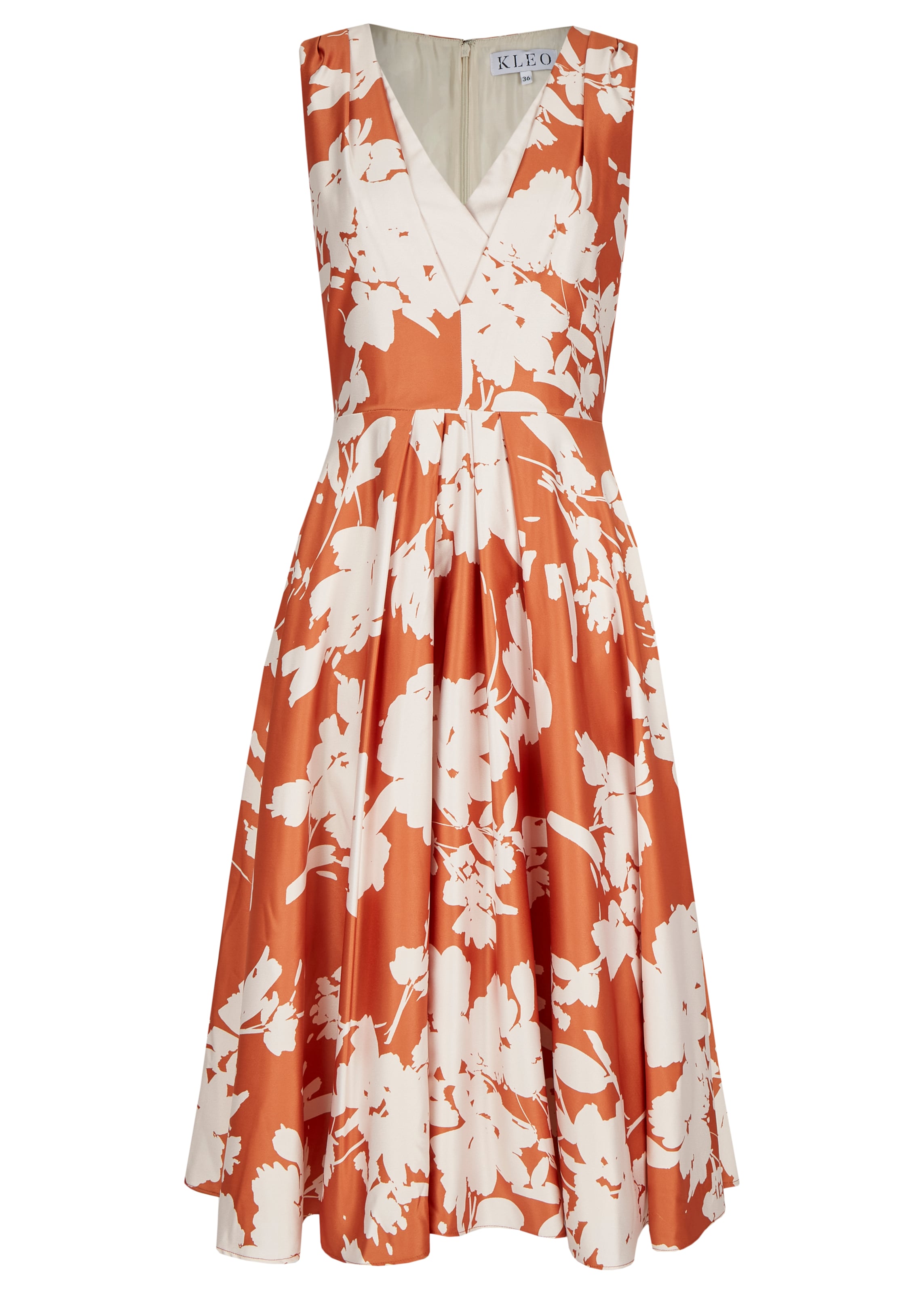 KLEO Cocktailjurk in Oranje: voorkant