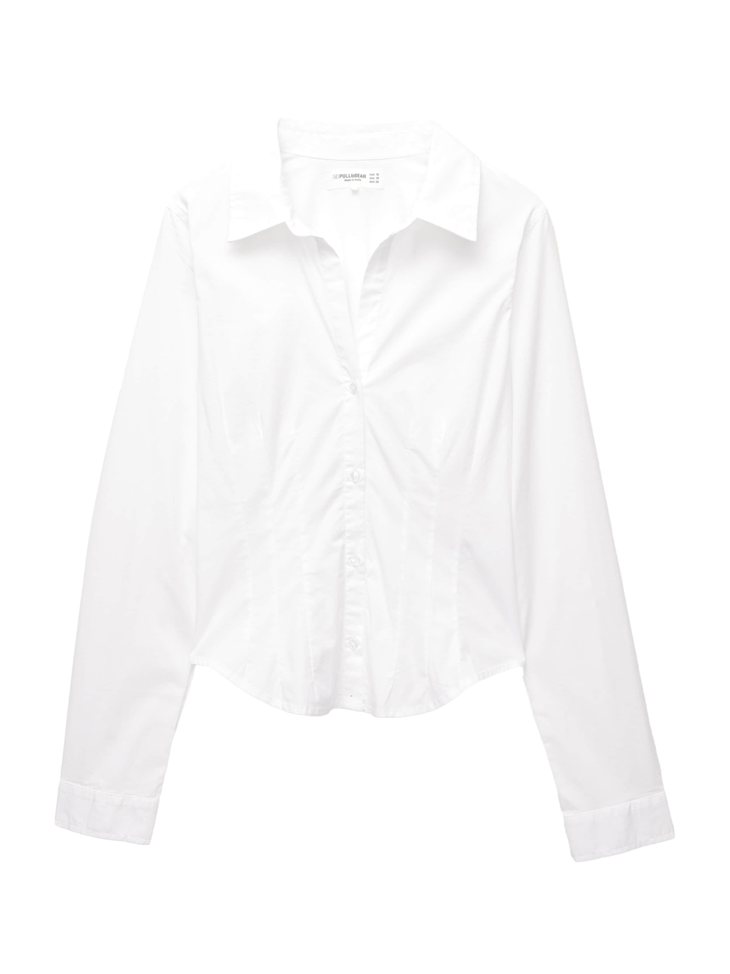 Pull&Bear Halenka – bílá: přední strana