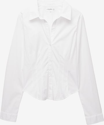 Pull&BearBluza - bijela boja: prednji dio