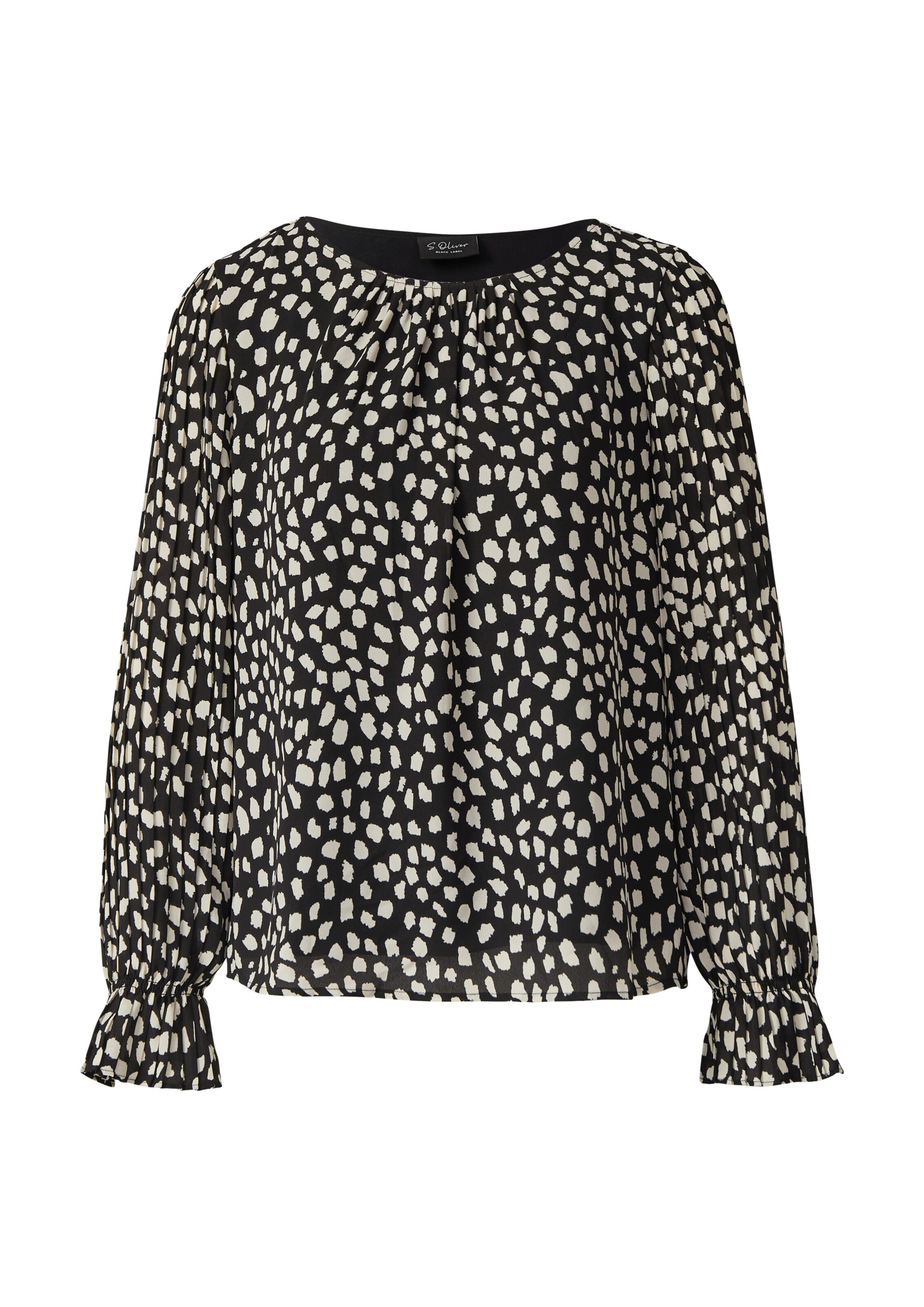 s.Oliver Blouse in Zwart: voorkant