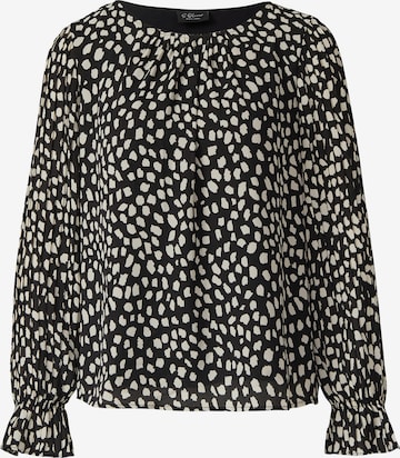 s.Oliver Blouse in Zwart: voorkant