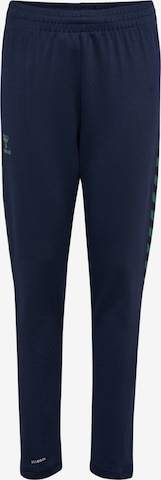 Hummel Workout Pants in Blue: front