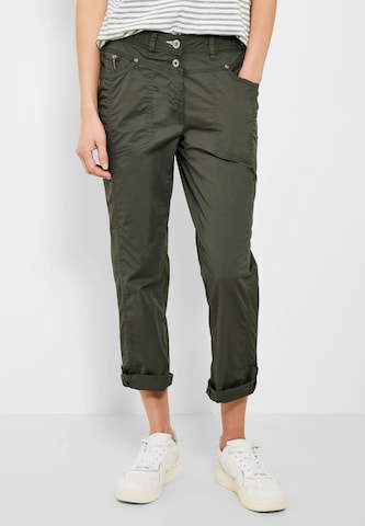 CECIL Regular Pants in Green: front