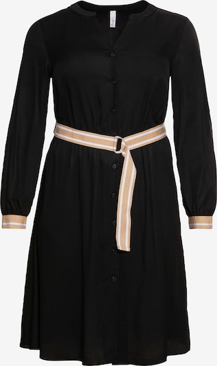 SHEEGO Kleid in hellbeige / schwarz / weiß, Produktansicht