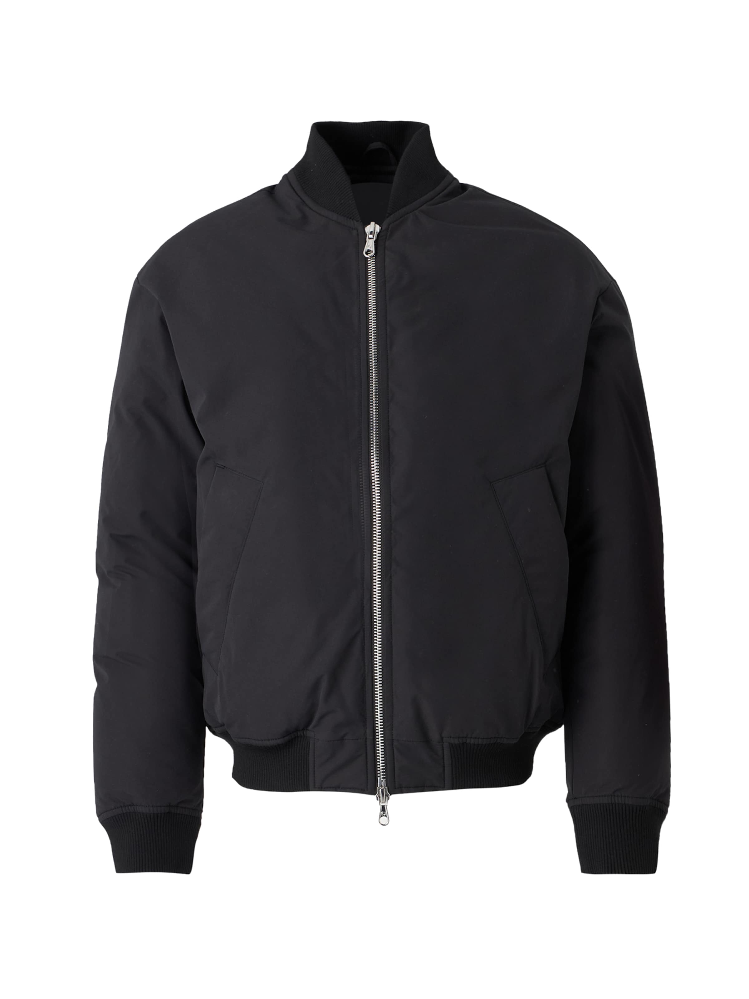 JACK & JONES Φθινοπωρινό και ανοιξιάτικο μπουφάν 'JCOAURA' σε μαύρο: μπροστά