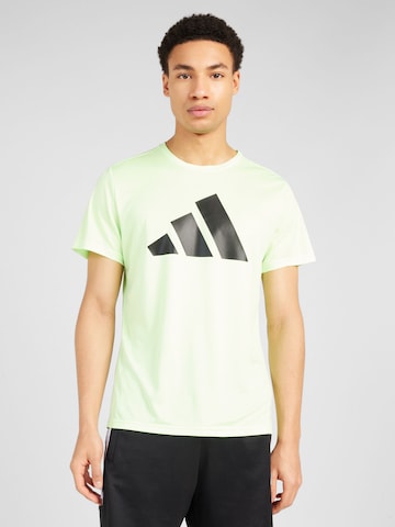 ADIDAS PERFORMANCE - Camiseta funcional 'RUN IT' en verde: frente