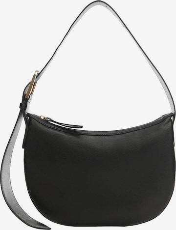 MANGO Shoulder Bag in Black: front