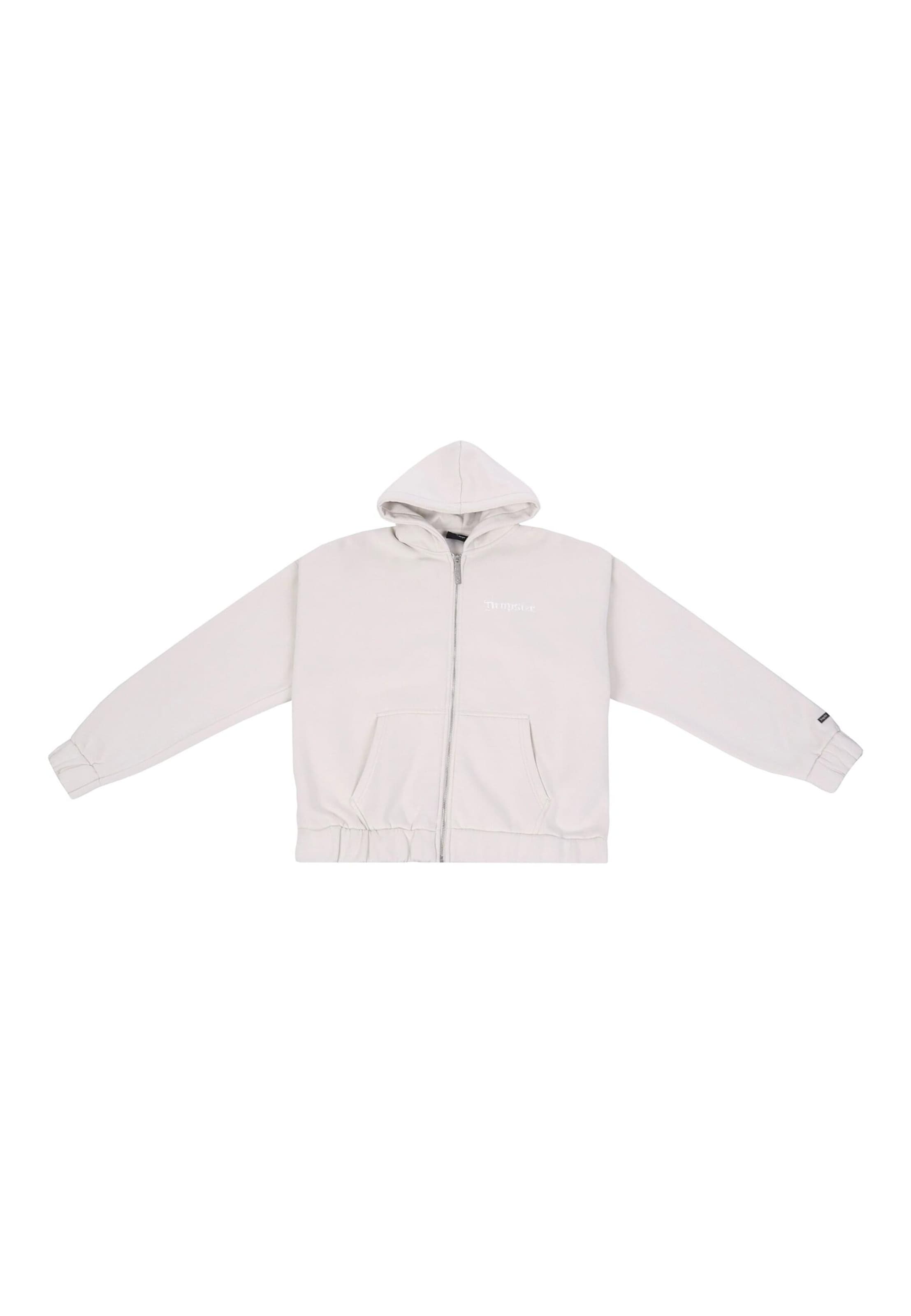 Dropsize Sweatjacke 'Embo' in Grau: Vorderseite