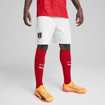 PUMA Regular Sporthose 'Österreich Replica' in Weiß: Vorderseite