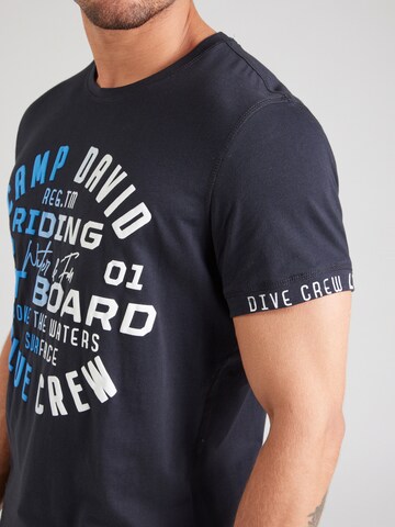 T-Shirt CAMP DAVID en bleu