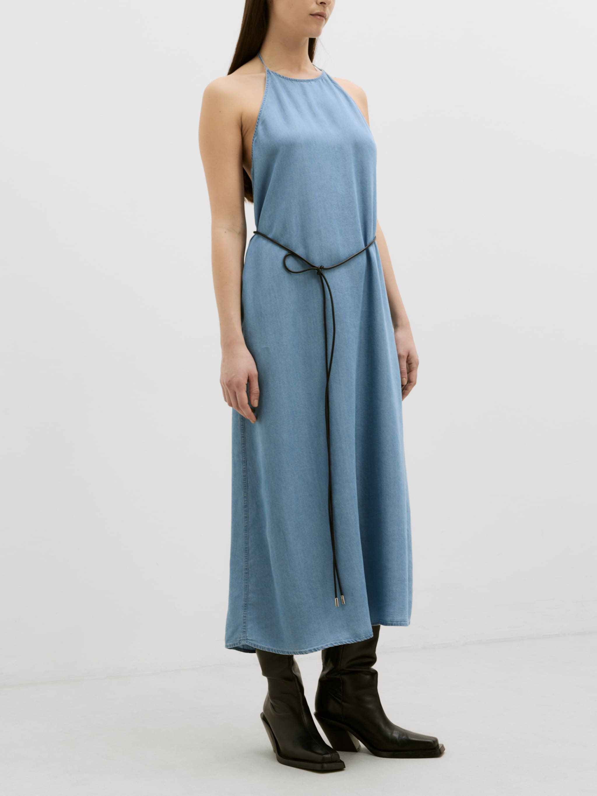 EDITED Producten Jurk 'Kirsti' Blauw denim