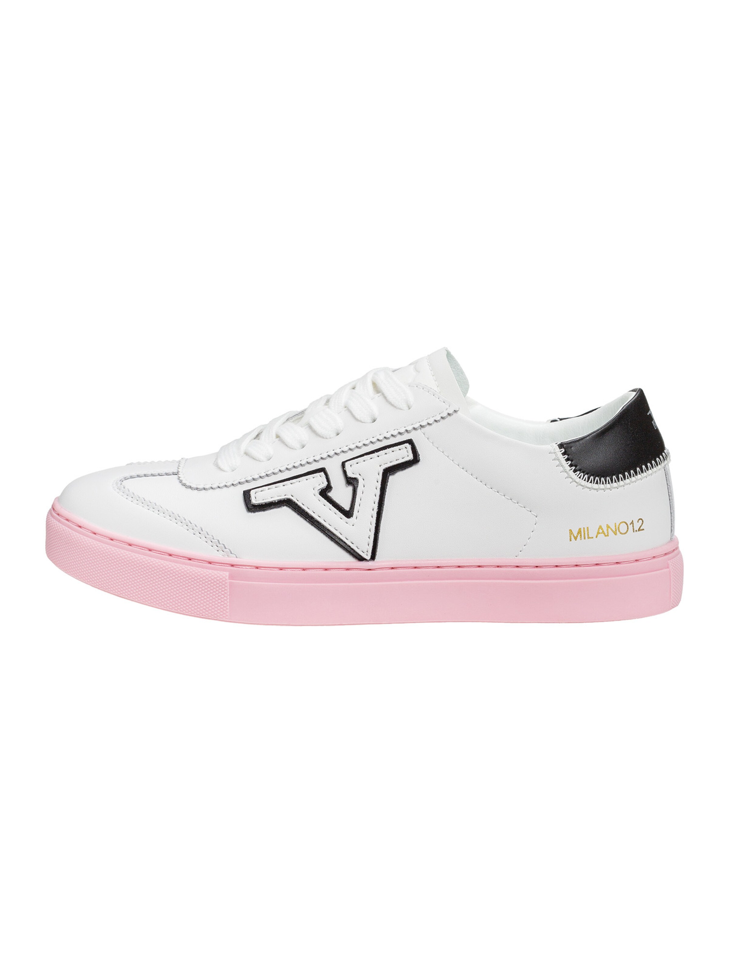19V69 ITALIA Platform trainers 'Moanna' in White: front