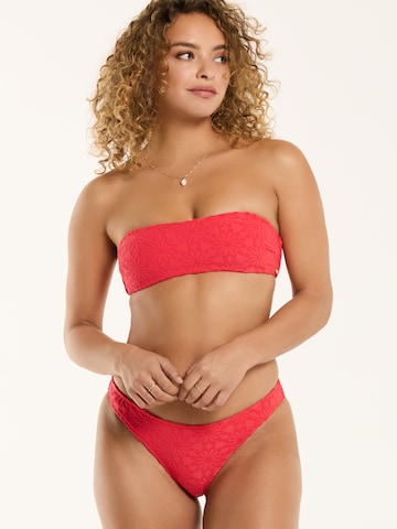 Shiwi Bandeau Bikini 'Lola' in Roze: voorkant