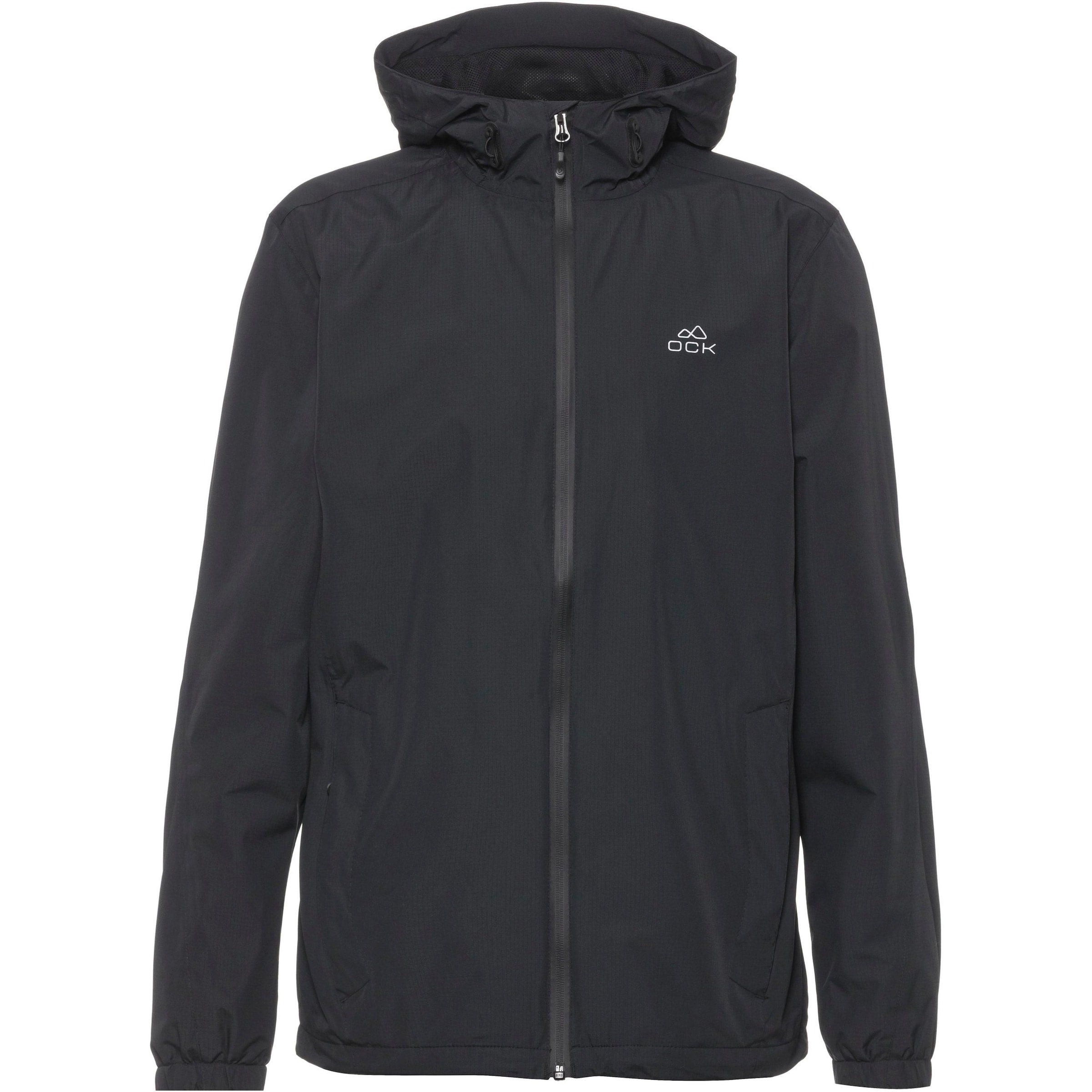 OCK Athletic Jacket in Black: front