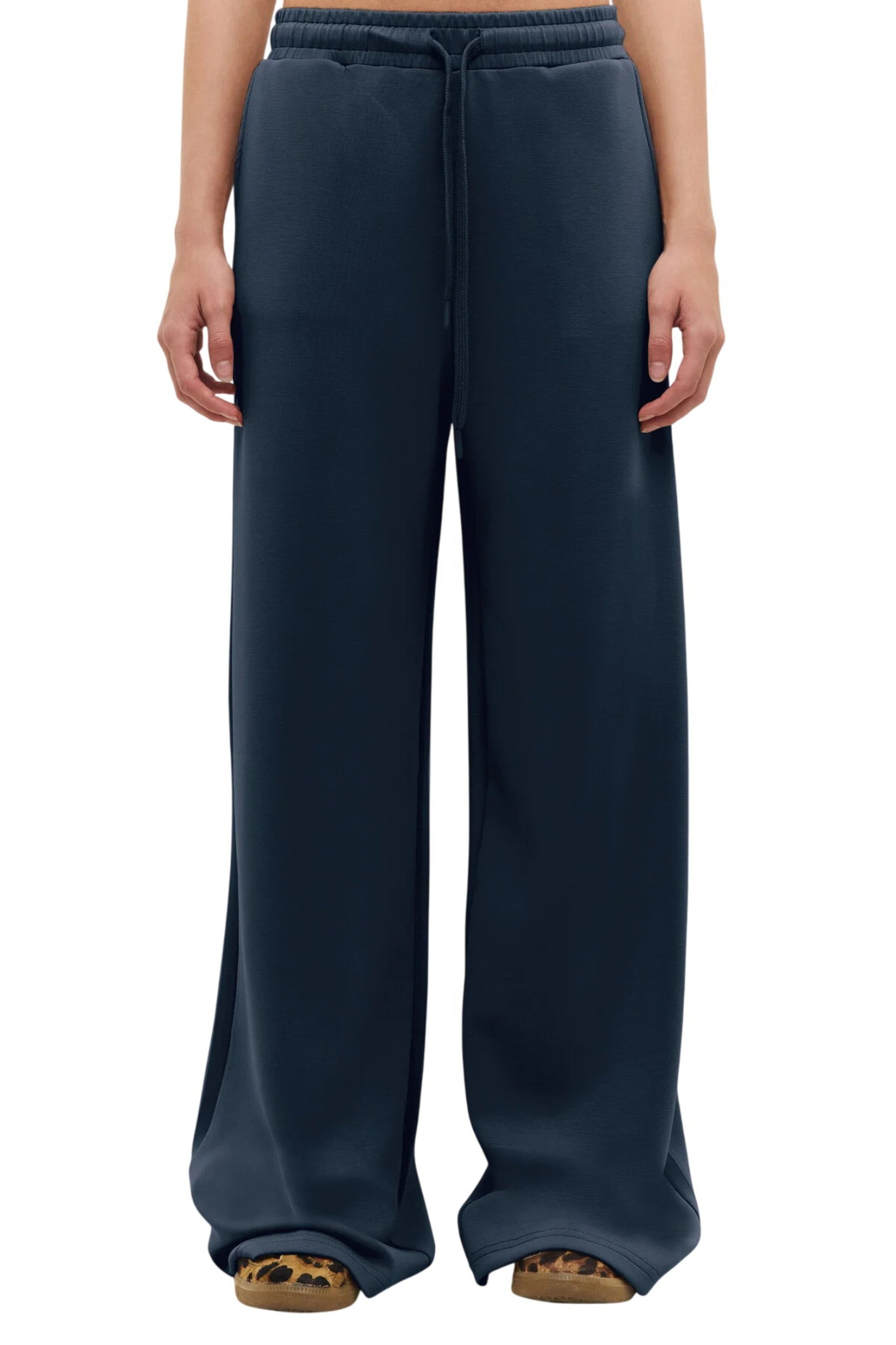No Matter What Wide leg Broek in Blauw: voorkant