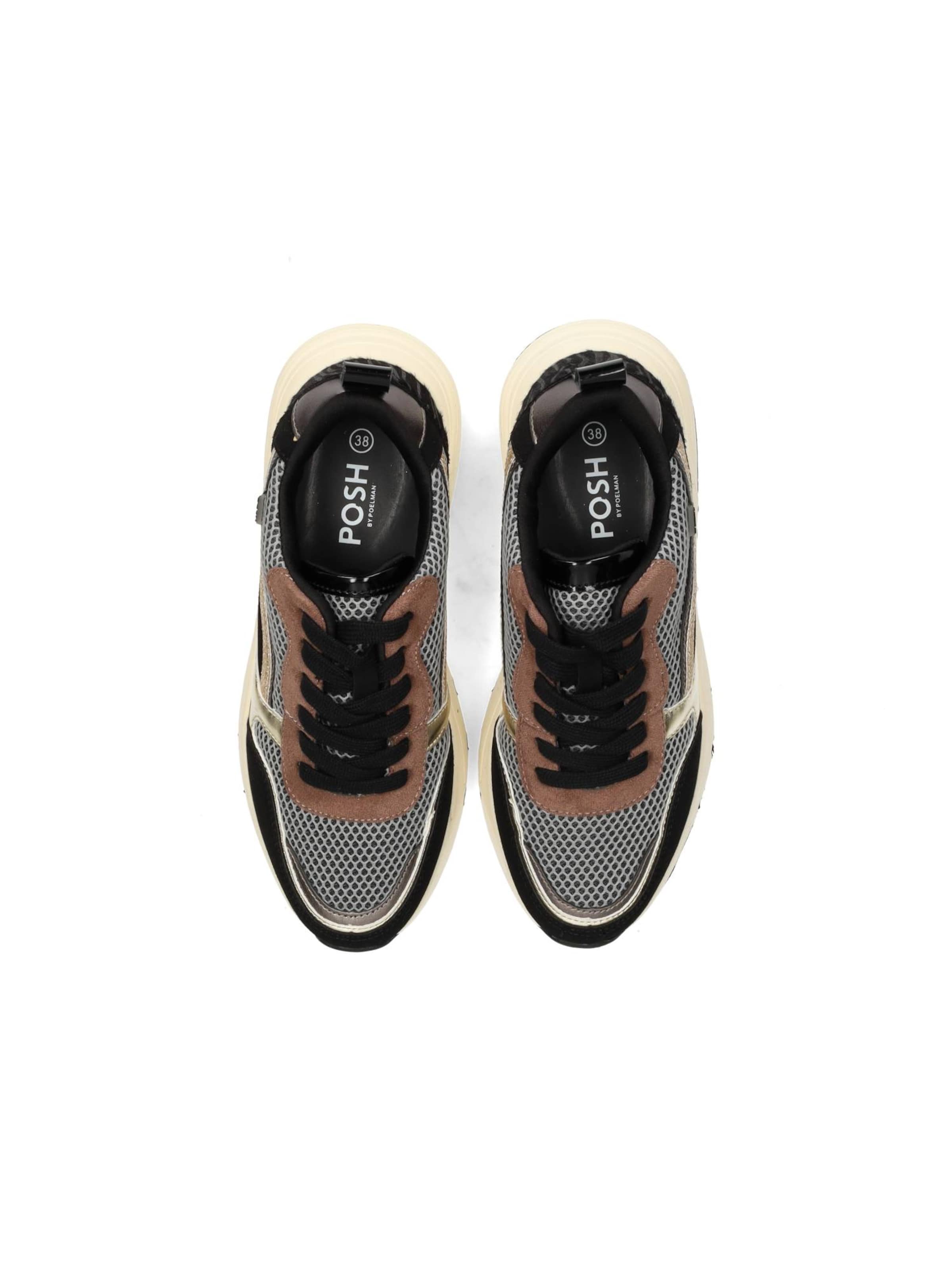 POSH by Poelman Sneakers laag 'Charlie' in Zwart