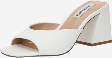 STEVE MADDEN Mule 'GLOWING' in White: front