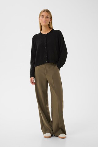 Part Two Gebreid vest 'Linika' in Zwart