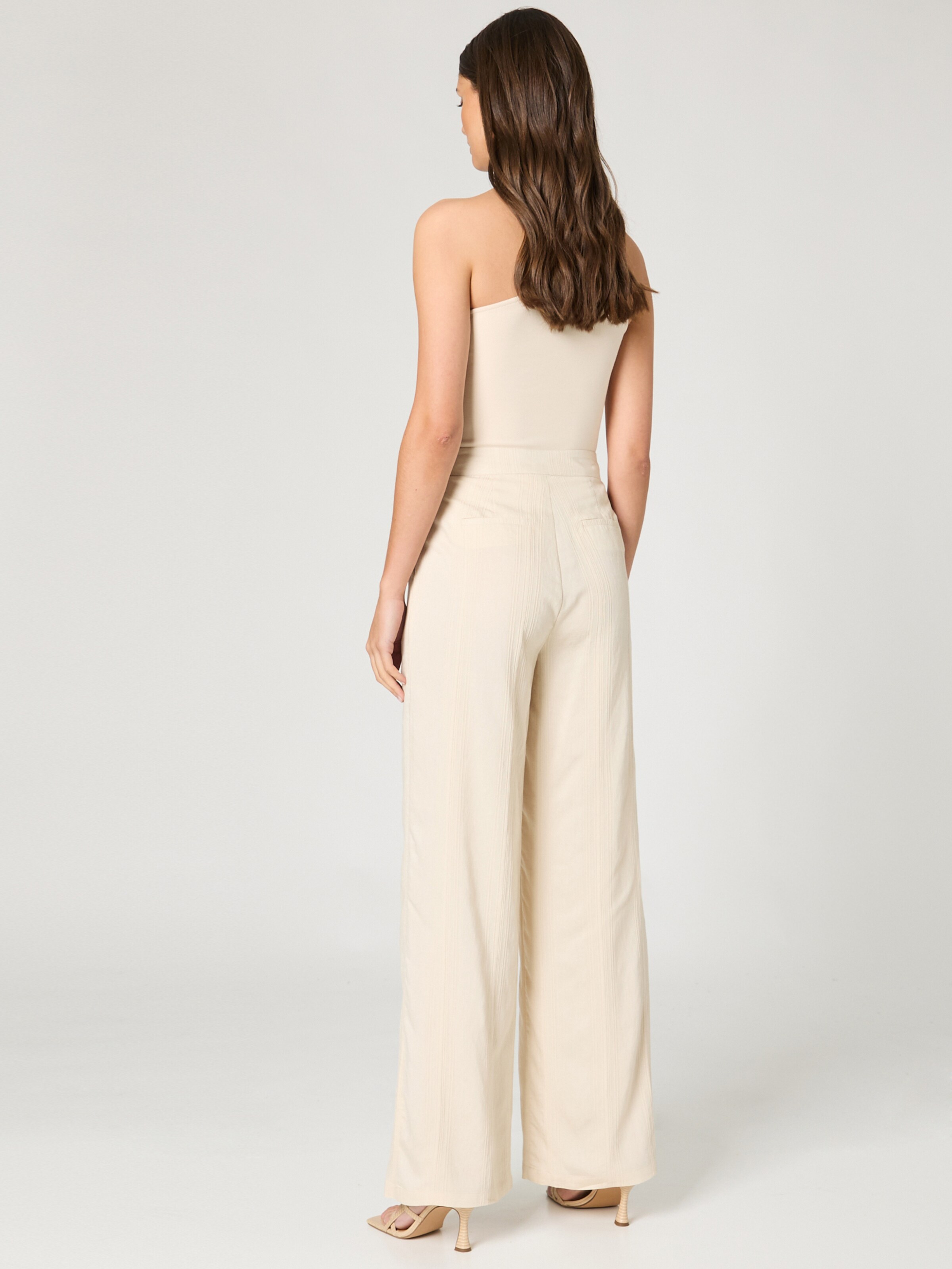 Frauen Große Größen Guido Maria Kretschmer Collection Hose 'Hilka' in Beige, Weiß - OV83975 Frauen Große Größen Guido Maria Kretschmer Collection Hose 'Hilka' in Beige, Weiß - OV83975