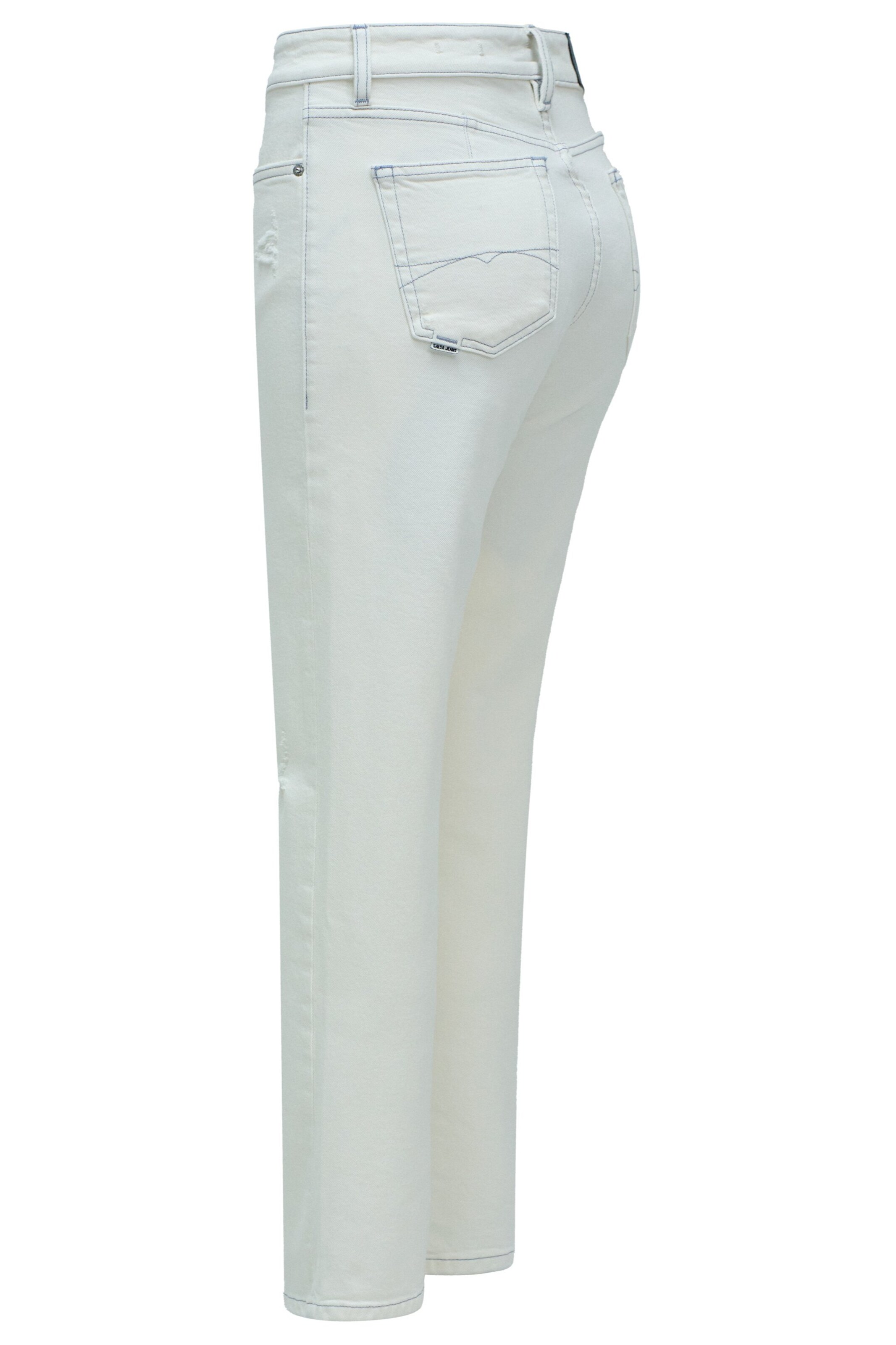 Coupe slim Jean 'True' Salsa Jeans en blanc