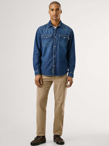 Pepe Jeans Regular fit Button Up Shirt in Blue