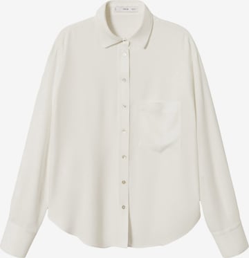 MANGO Blouse 'Galita' in Beige: voorkant