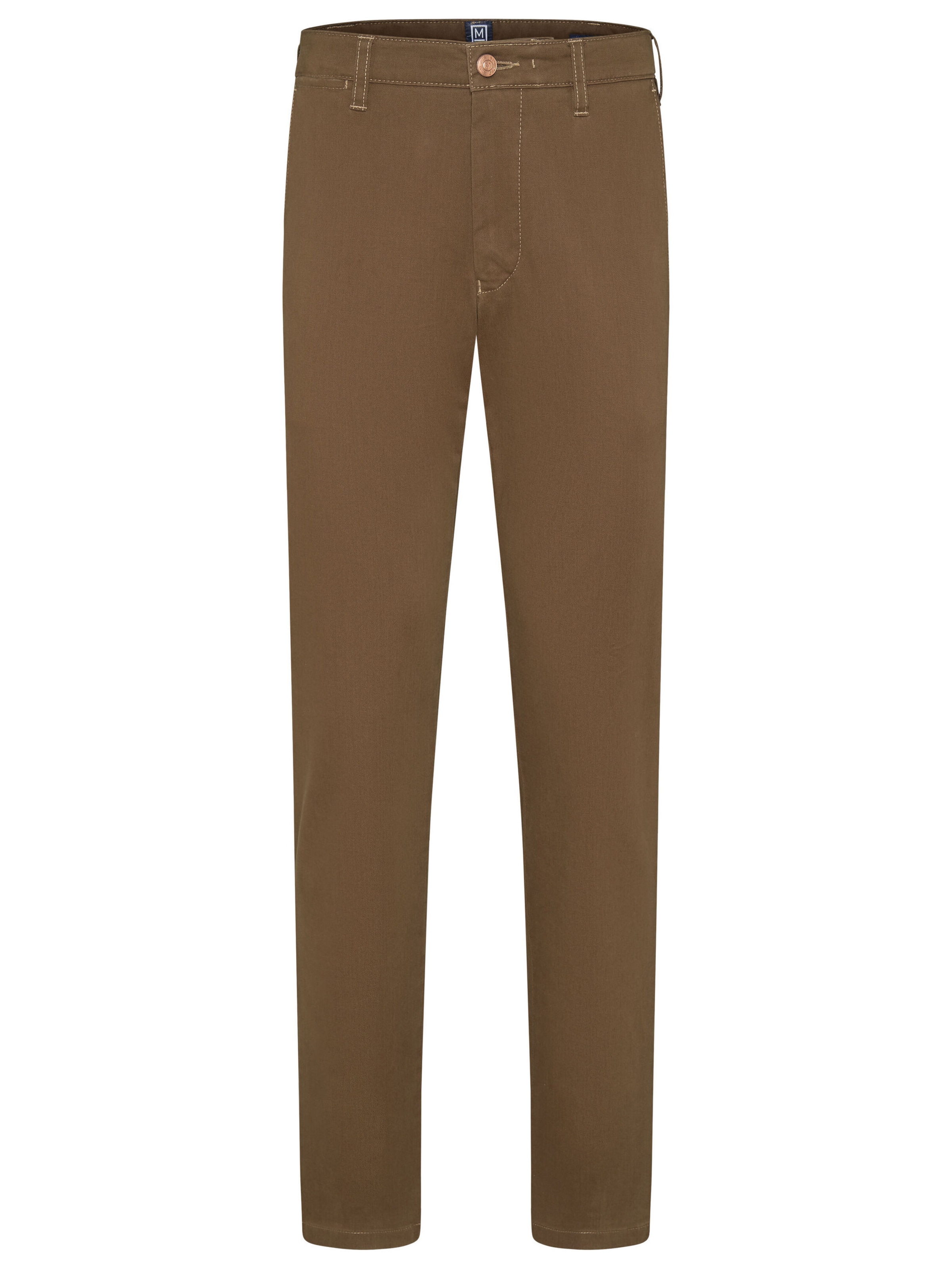 MEYER Chino trousers in Brown: front
