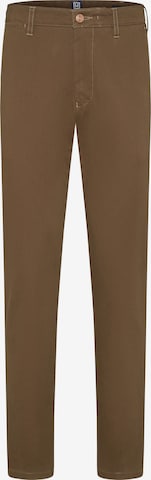 MEYER Regular Chino in Bruin: voorkant