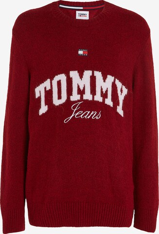 Tommy Jeans Trui in Rood: voorkant