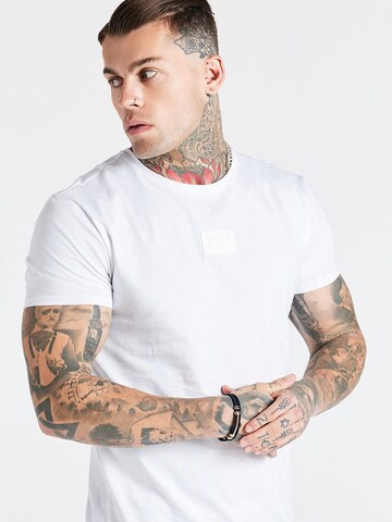 balts SikSilk T-Krekls