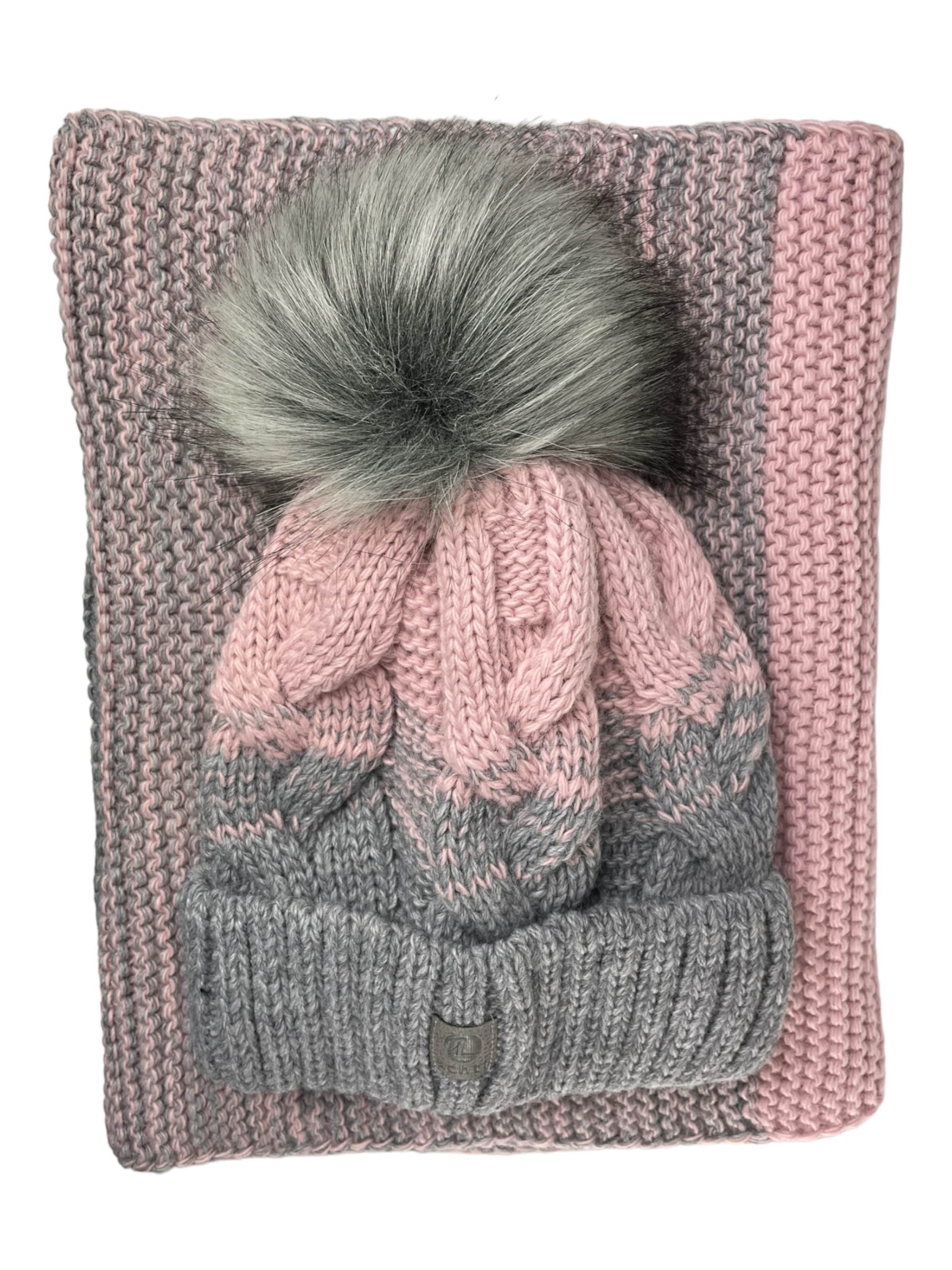 Kumixi Beanie 'Set' in Pink: front