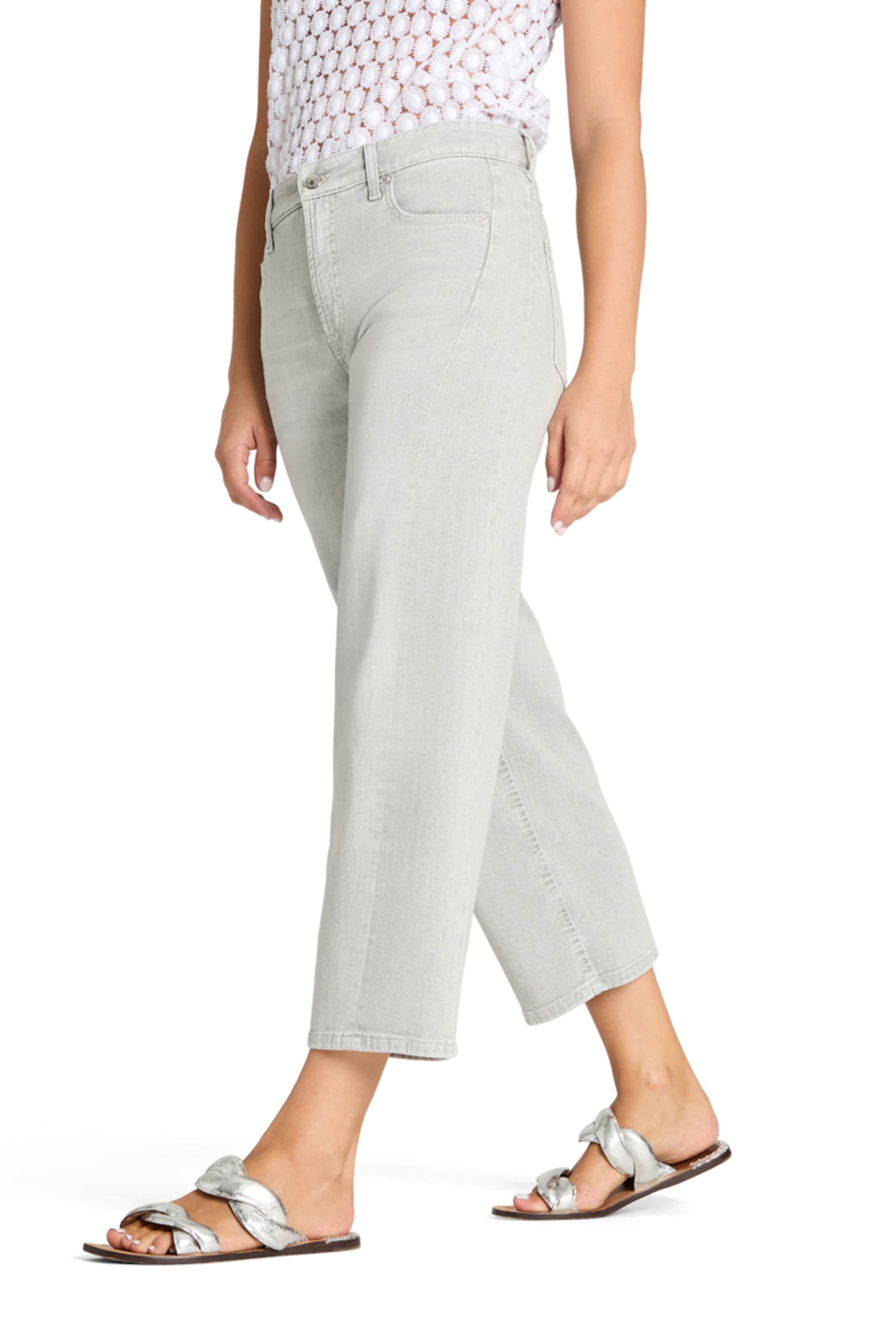 Cambio Wide Leg Jeans ' Oria ' in Grau